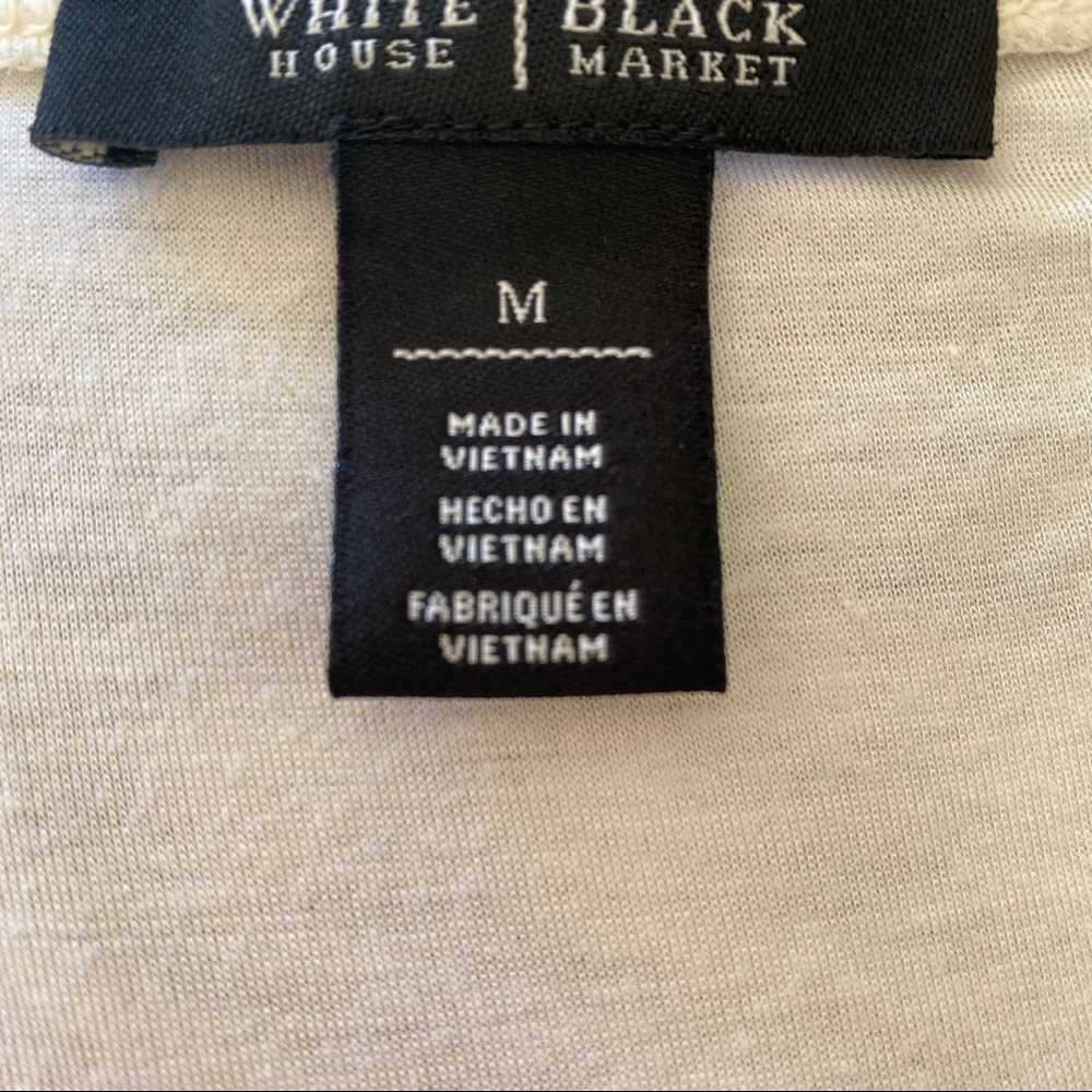 White House Black Market stripe Long Sleeve Top - Picture 6 of 6